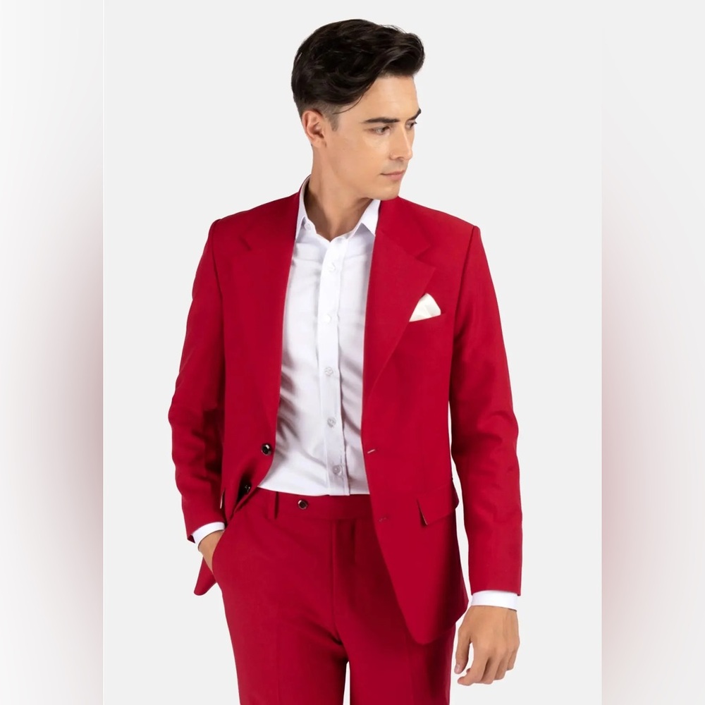 Classic Red Men's Blazer